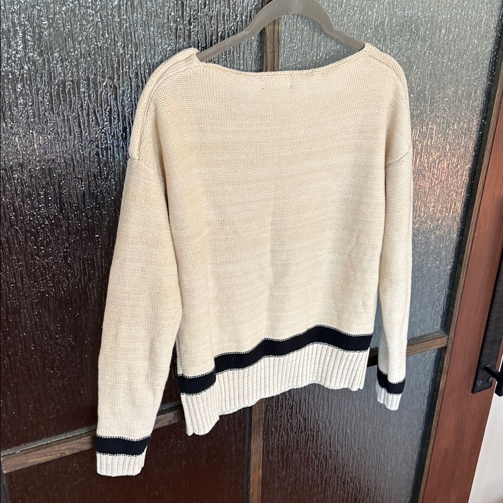 Ralph Lauren Jeans Company Ralph Lauren Beige Aztec Knit Sweater Size S - Picture 4 of 12